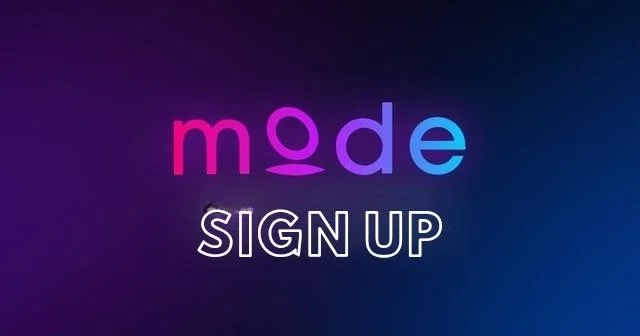 لافتة التسجيل في Mode Earn